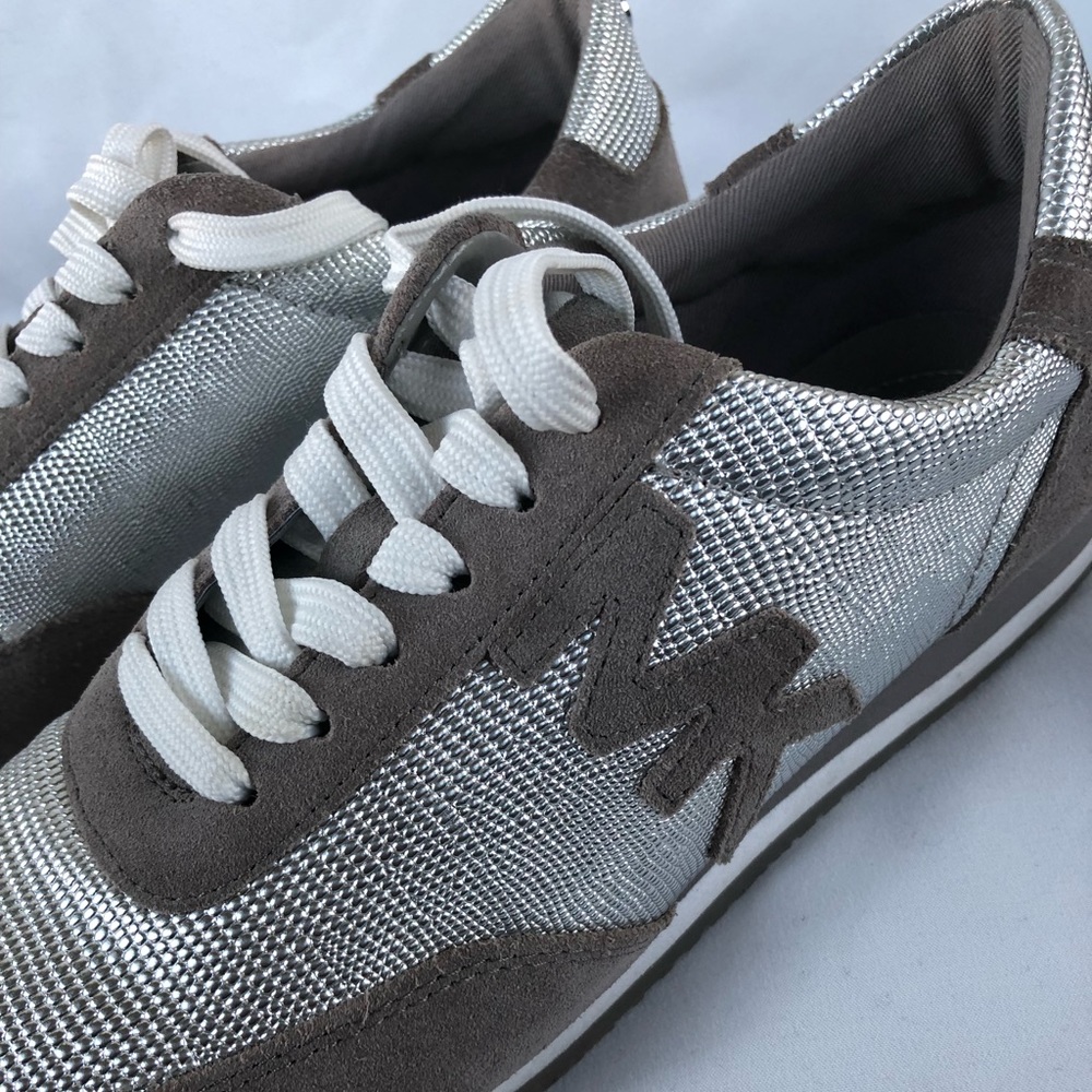 Michael Kros Women Silver Sneakers